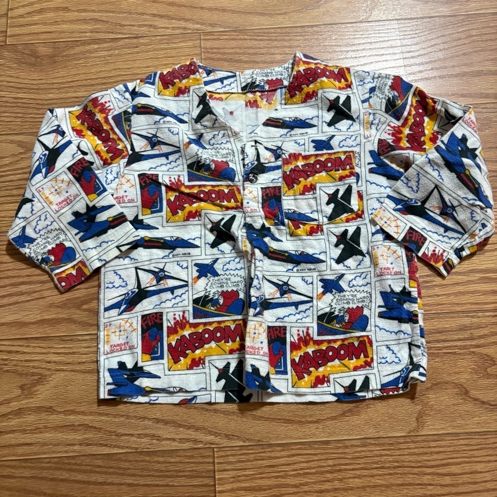 Vintage Pajama Top Youth Large